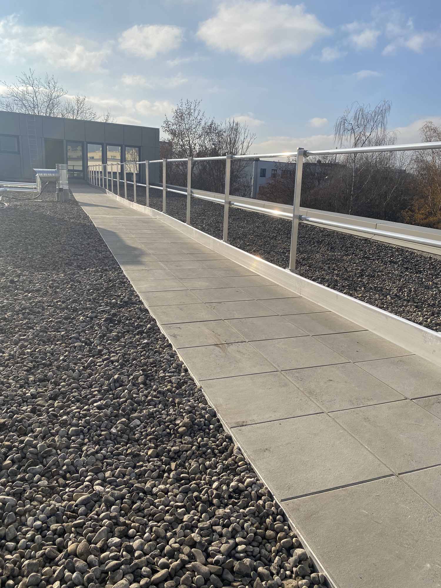 Barrier Fluchtweg System-Betonplatten